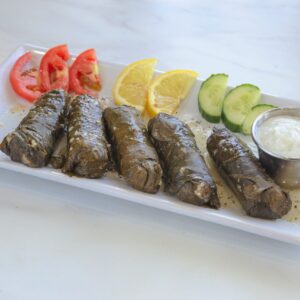 Meat Stuffed Grape Leaves (5 Dolmas)